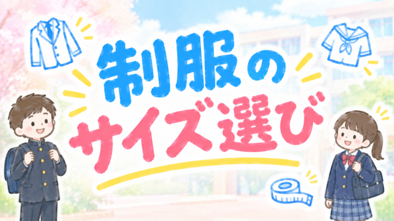 中学生の制服サイズ選びで失敗しない！小柄な子どもの選び方7つ 