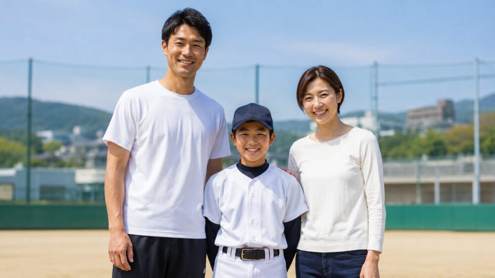 小柄な野球少年