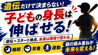 身長は遺伝で決まる？少年野球の保護者が知っておきたい本当の話 