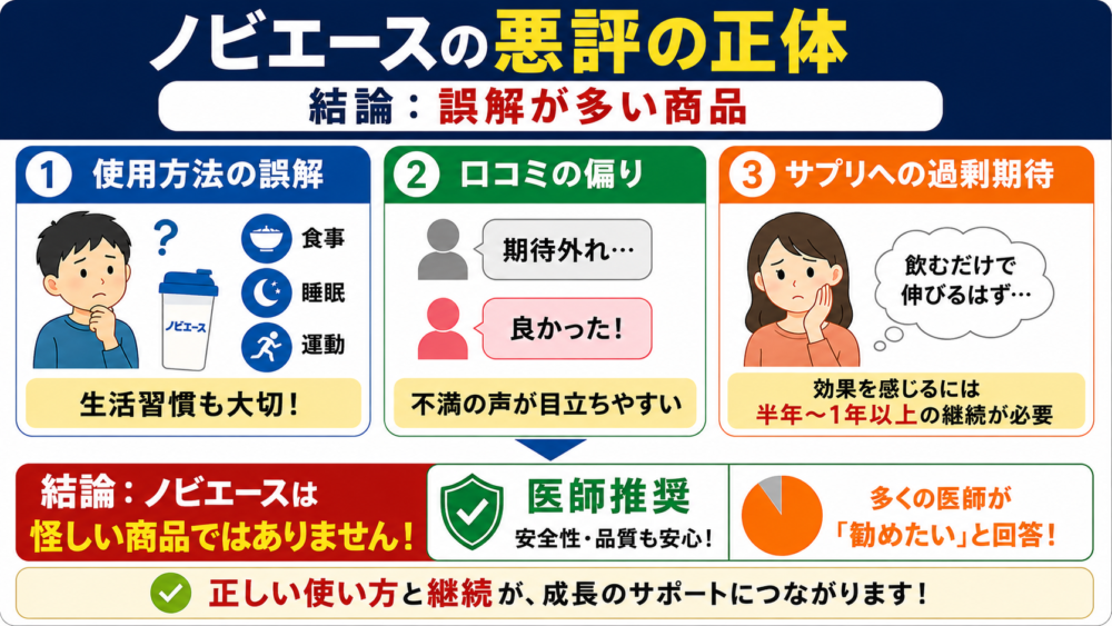 ノビエースは誤解が多い