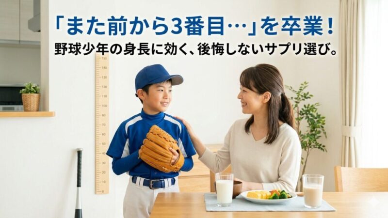 身長サプリの選び方｜失敗しない5つの基準と本当におすすめできる商品を解説 