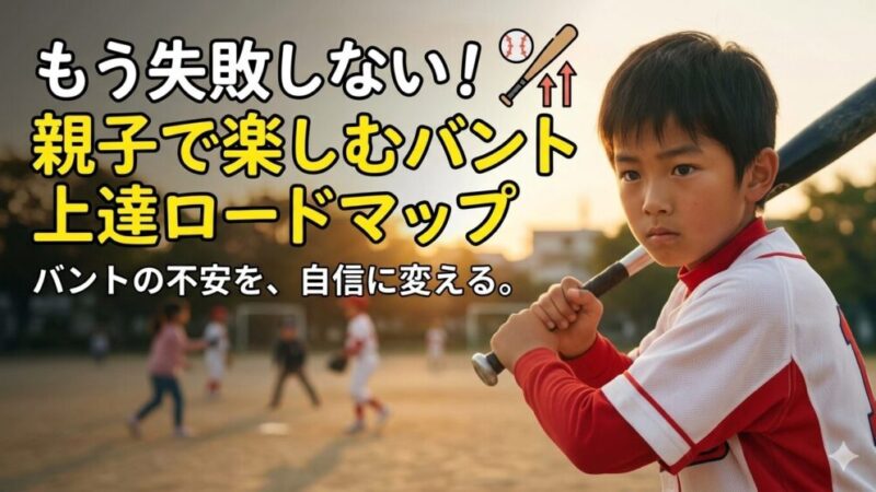 少年野球のバント練習メニュー5選｜試合で成功するための基本とコツ