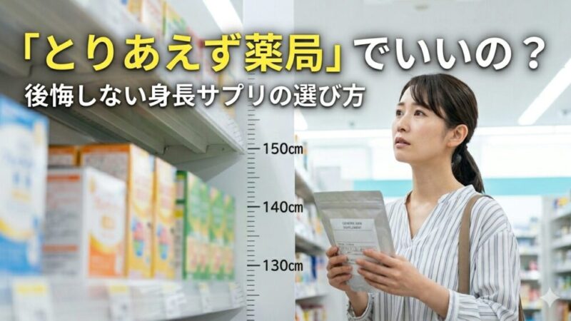 身長サプリは薬局で買える？効果を徹底比較！市販と通販どっちが正解？ 