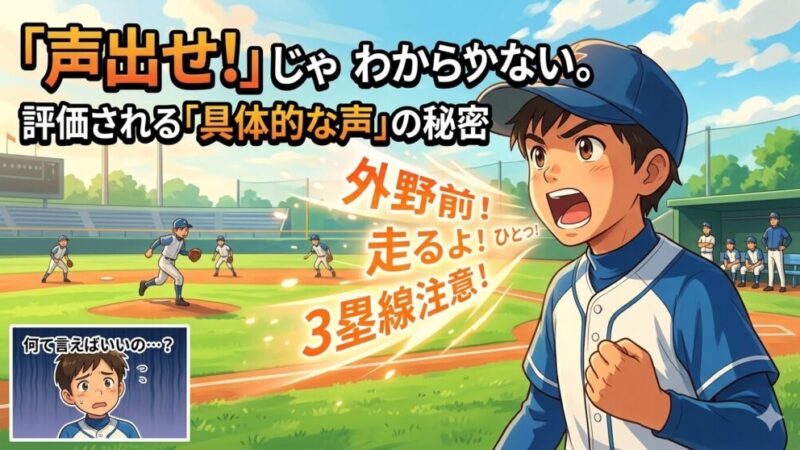 少年野球は「声」で評価が変わる｜レギュラーに近づく声の出し方 