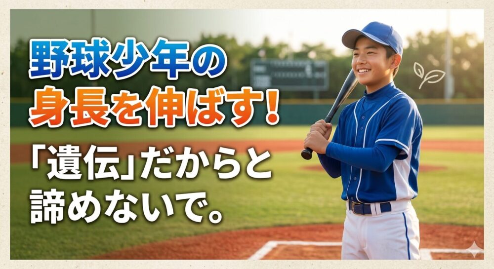 身長サプリおすすめランキング5選！小学生の野球少年に必要な成分は？口コミと効果を徹底比較