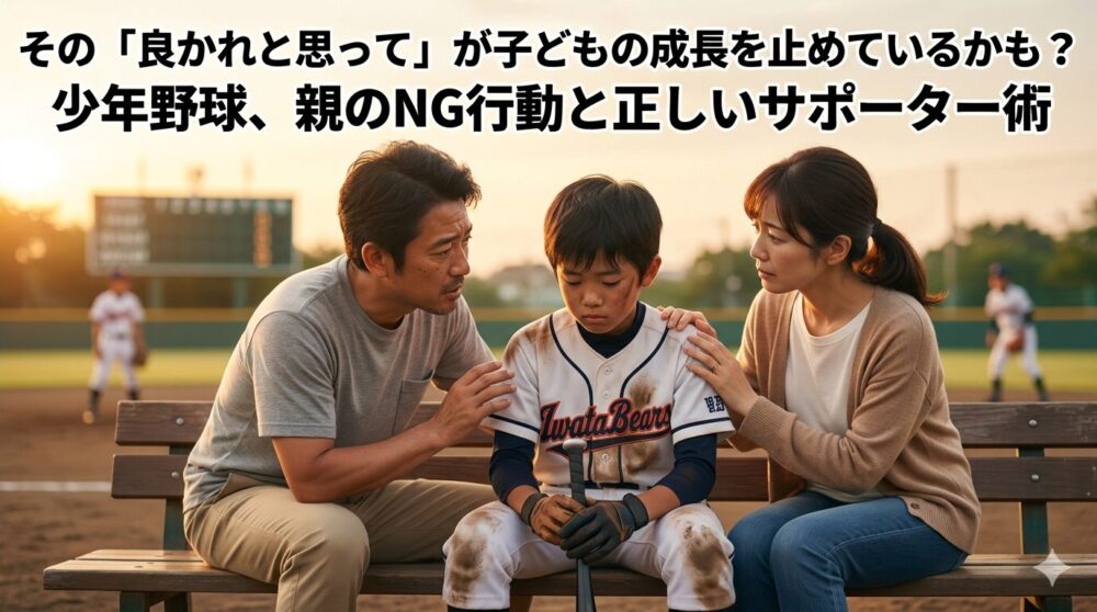 少年野球で大切な親の役割とは？成長期にやってはいけないNG行動7選