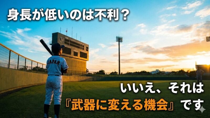 少年野球で低身長は不利？小さい子がレギュラーを目指すために知っておきたい現実 